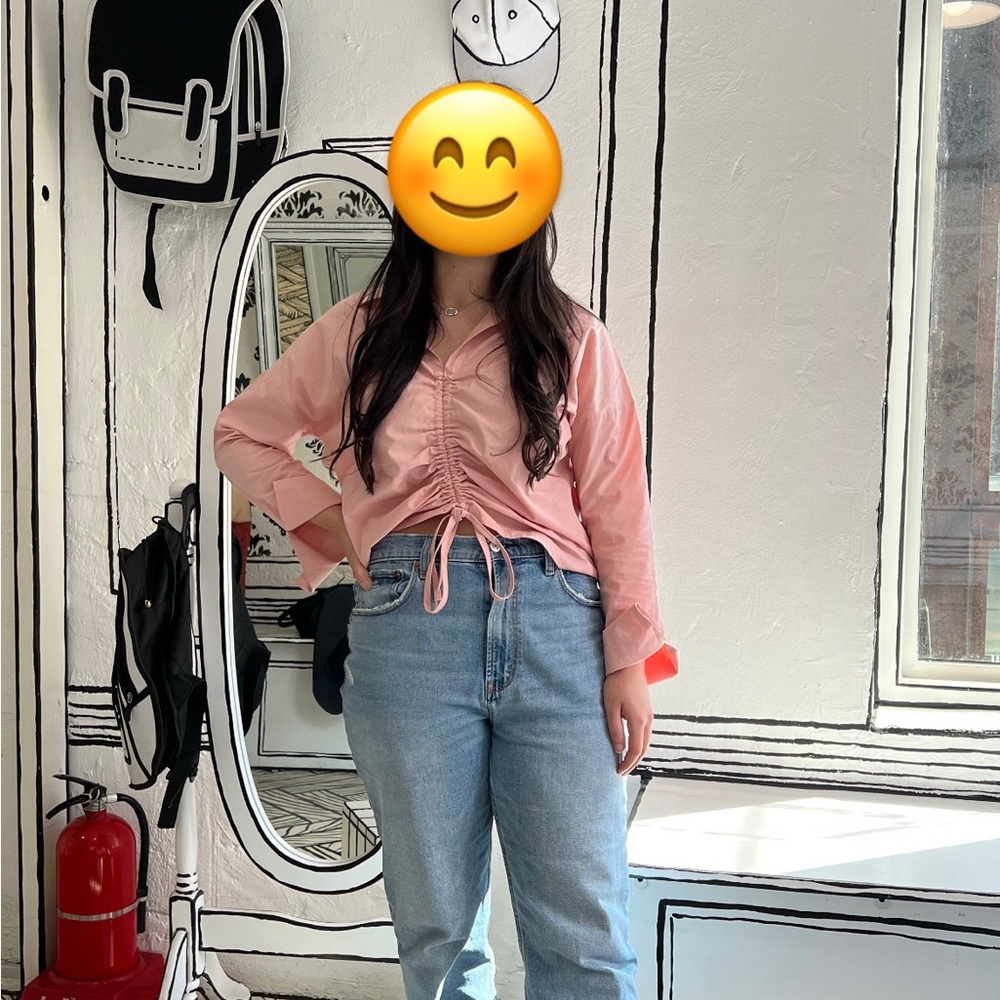Pink Drawstring Blouse from South Korea - Picture 5 of 5